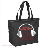 Funny Gamer Headset I Can't Hear You I'm Gaming Tote Bag thumb 2