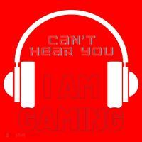 Funny Gamer Headset I Can't Hear You I'm Gaming Santa Hat thumb 1