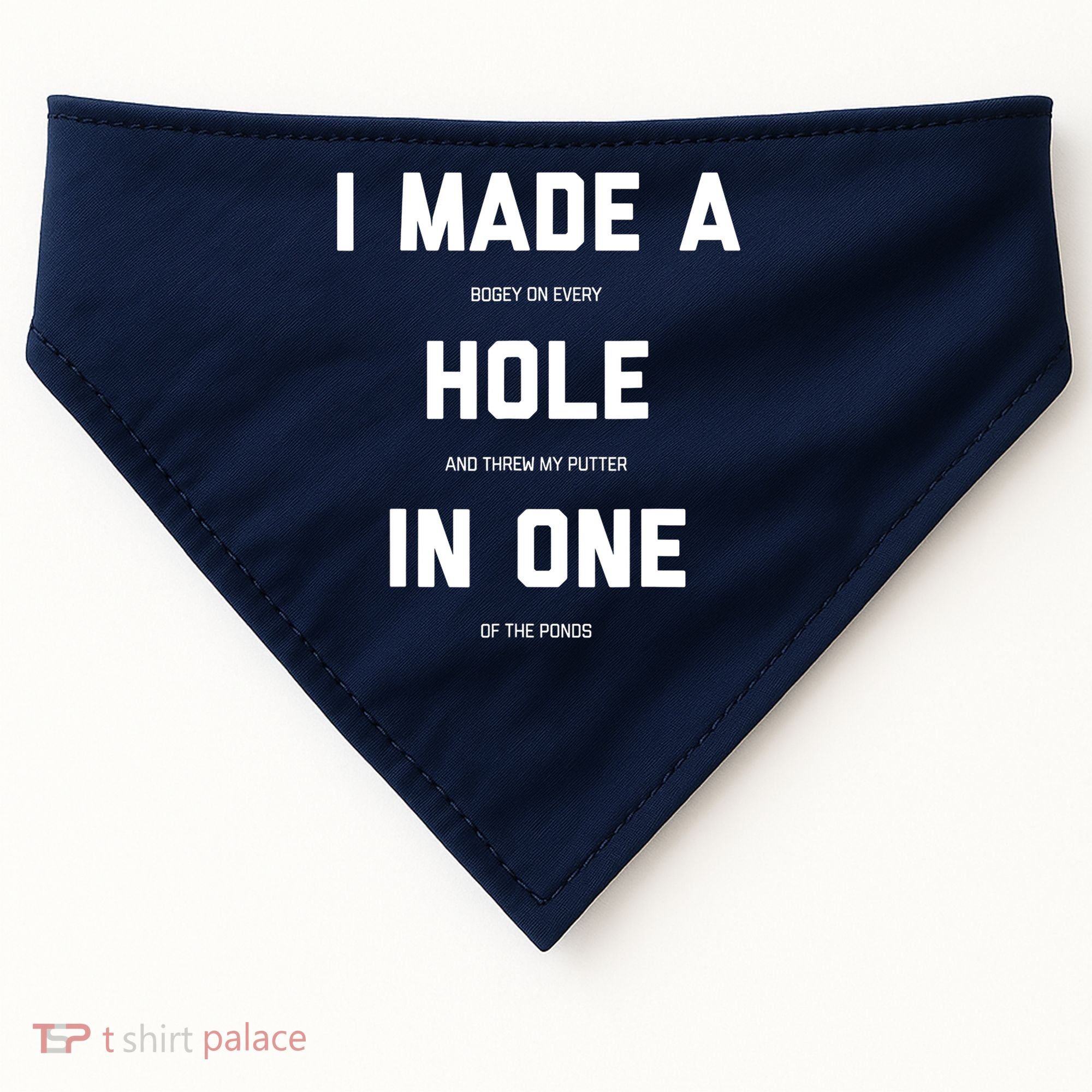Funny Golf Hole In One Golf Gag Gifts USA-Made Doggie Bandana
