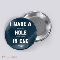 Funny Golf Hole In One Golf Gag Gifts Button thumb 0