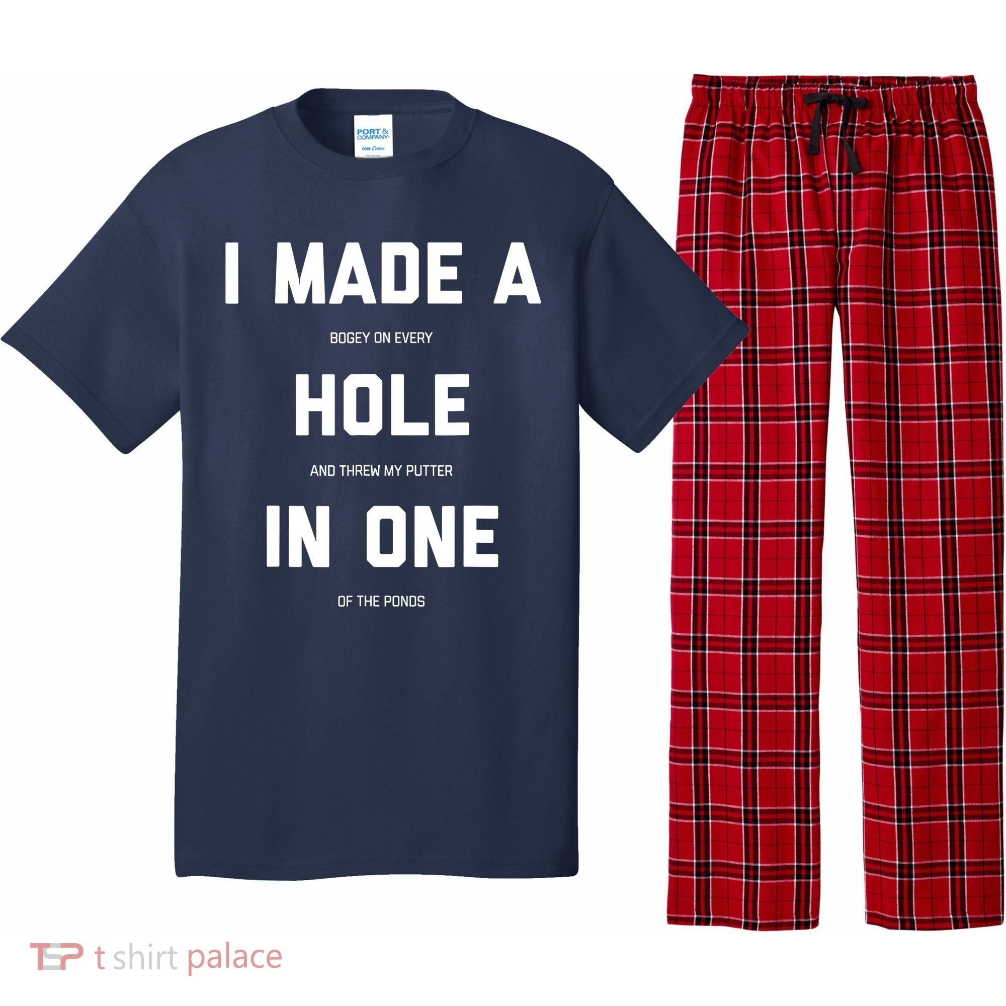 Funny Golf Hole In One Golf Gag Gifts Pajama Set