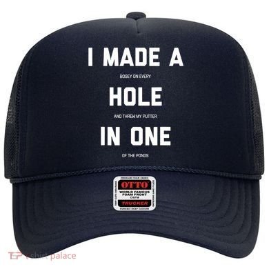 Funny Golf Hole In One Golf Gag Gifts Hat