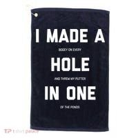 Funny Golf Hole In One Golf Gag Gifts Golf Towel thumb 0