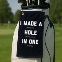 Funny Golf Hole In One Golf Gag Gifts Golf Towel thumb 2
