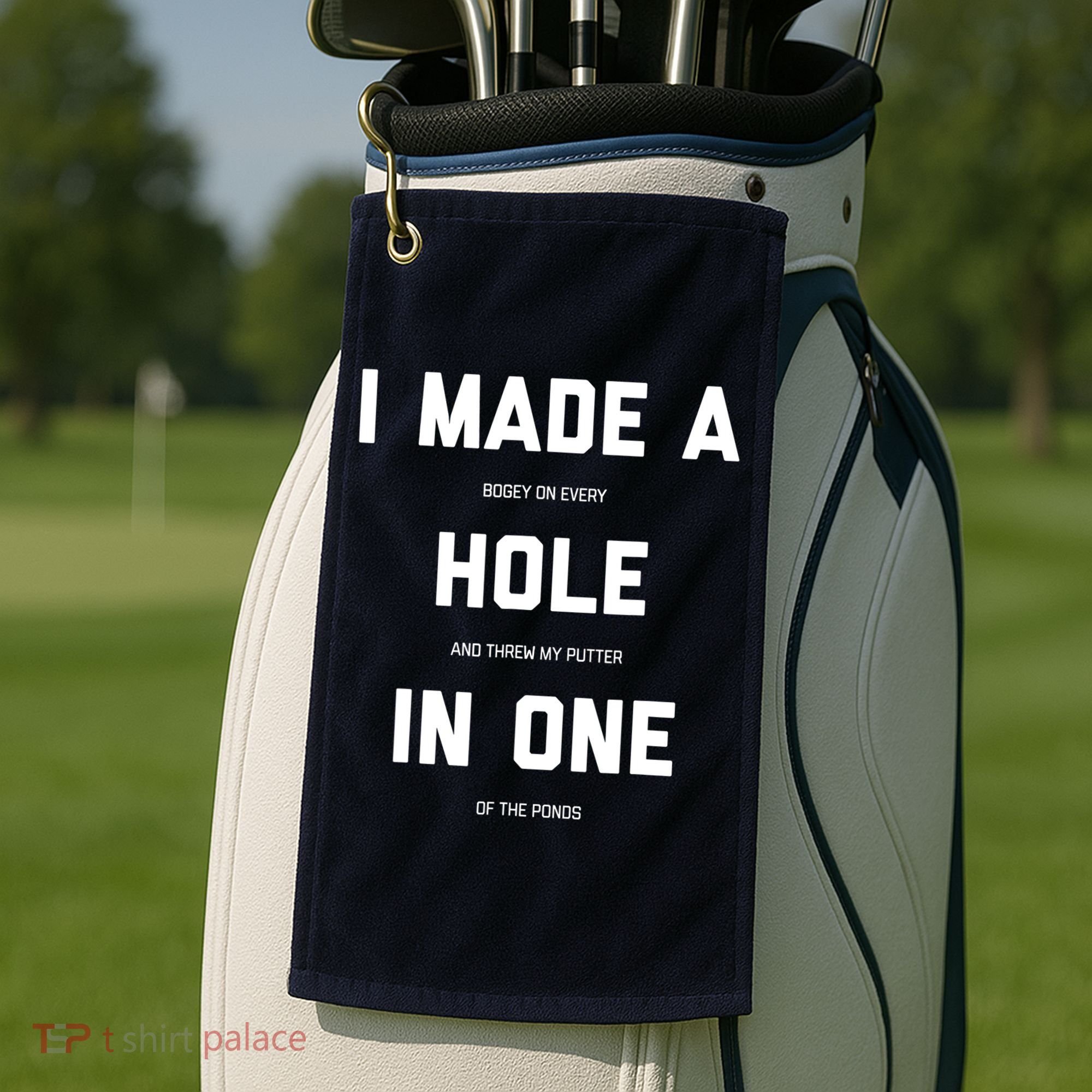 Funny Golf Hole In One Golf Gag Gifts Golf Towel
