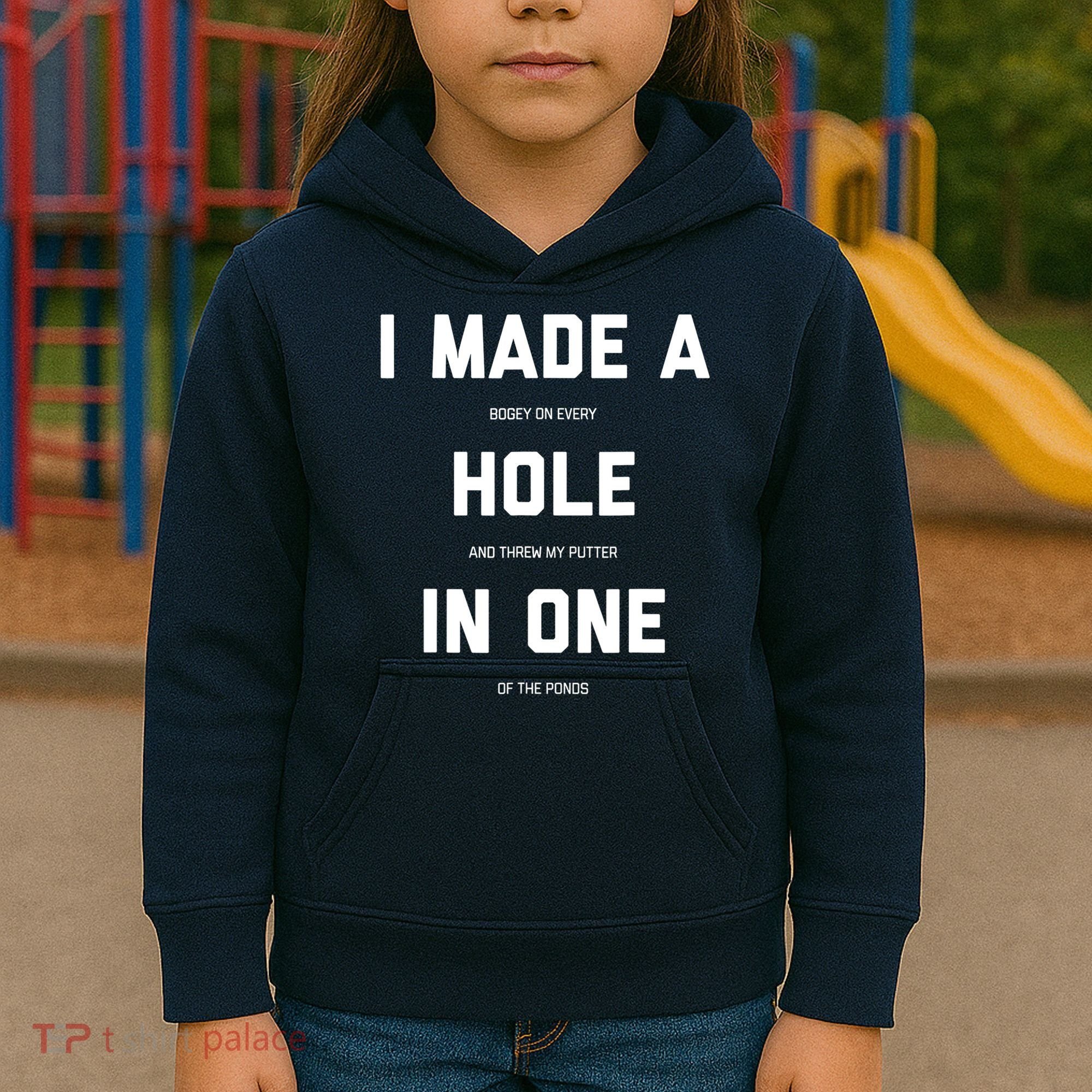 Funny Golf Hole In One Golf Gag Gifts Kids Hoodie