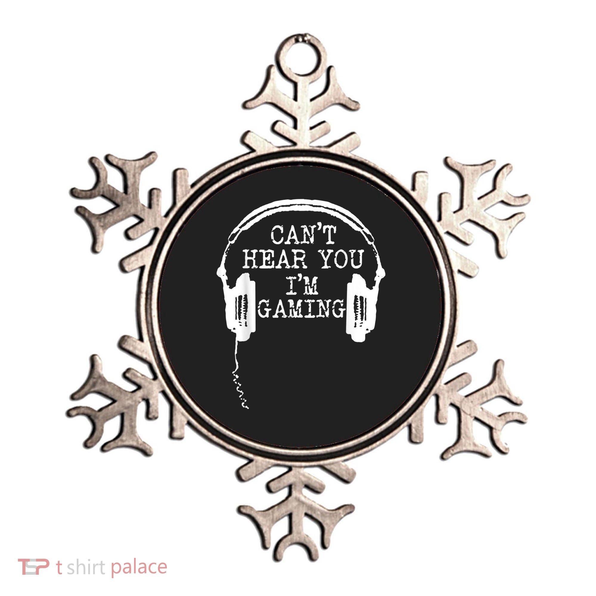 Funny Gamer Headset I Cant Hear You Im Gaming Ornament