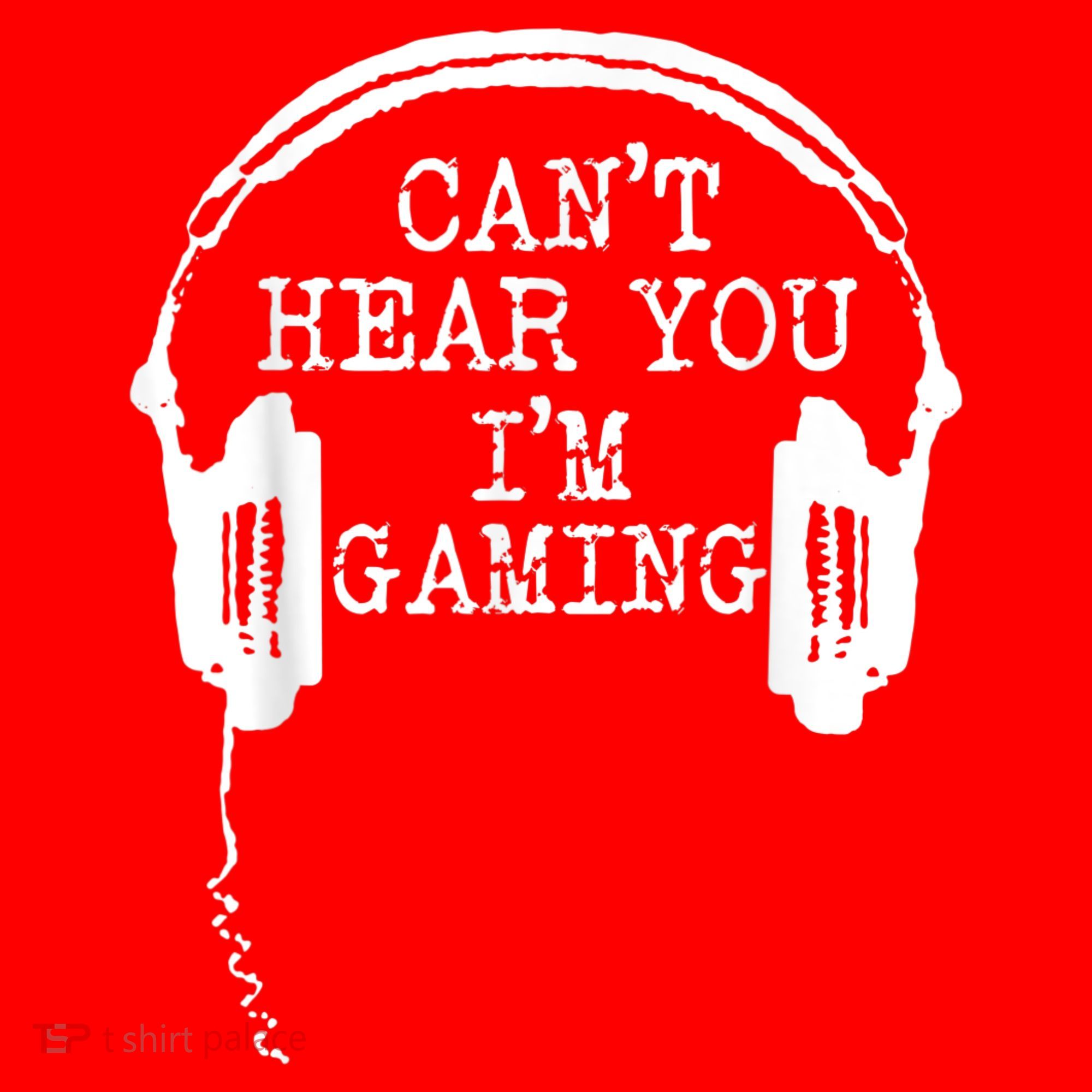 Funny Gamer Headset I Cant Hear You Im Gaming Santa Hat