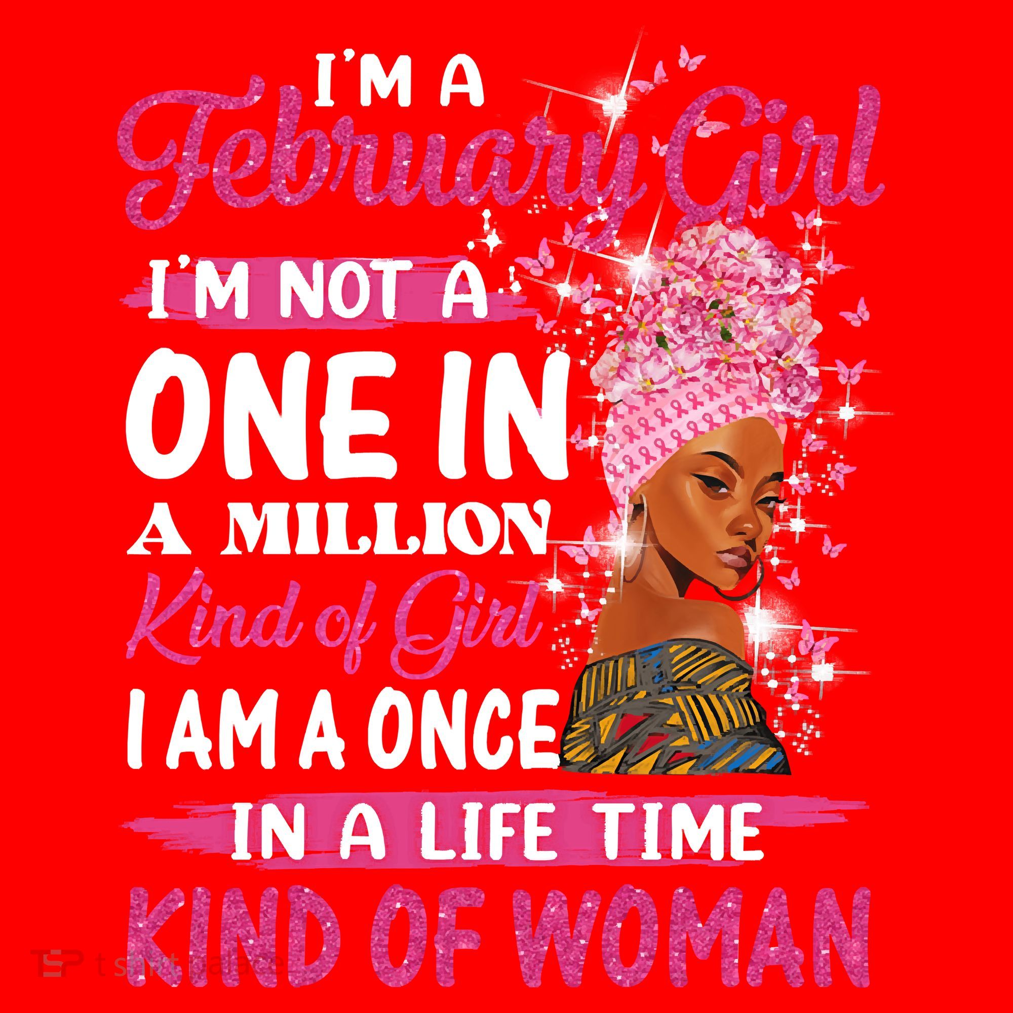 February Girl I'm Not A One In A Million Birthday Queen Gift Santa Hat
