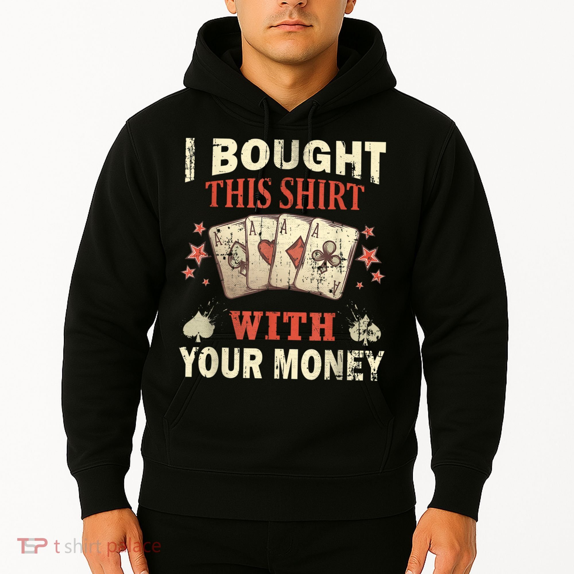 Funny Gambling I Poker Card Player Gaming Icon Tee Hoodie