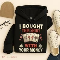 Funny Gambling I Poker Card Player Gaming Icon Tee Hoodie thumb 4
