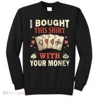 Funny Gambling I Poker Card Player Gaming Icon Tee Sweatshirt thumb 0