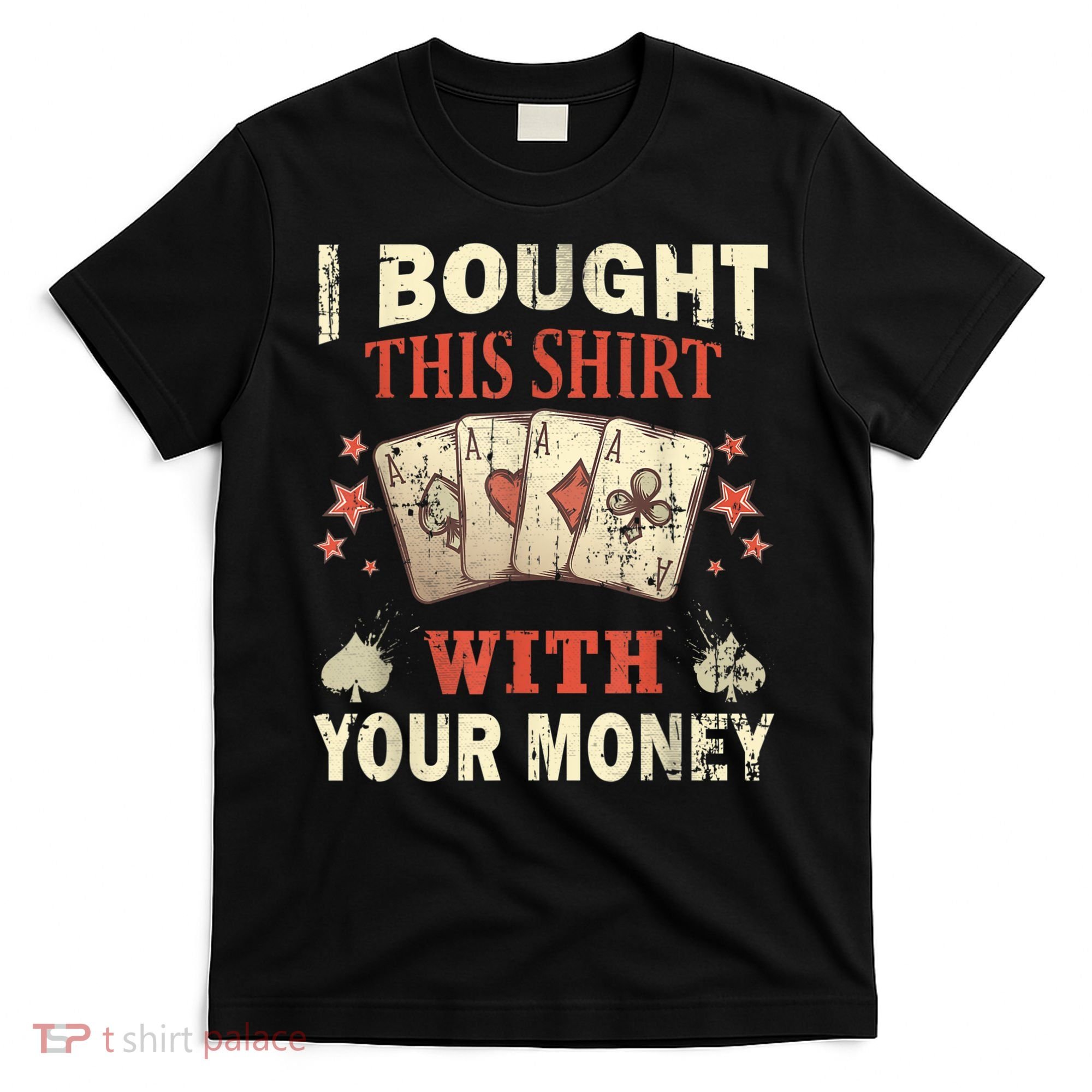 Funny Gambling I Poker Card Player Gaming Icon Tee T-Shirt