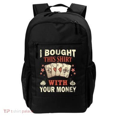 Funny Gambling I Poker Card Player Gaming Icon Tee Backpack