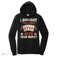 Funny Gambling I Poker Card Player Gaming Icon Tee Women's Hoodie thumb 0