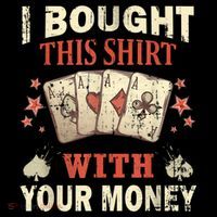 Funny Gambling I Poker Card Player Gaming Icon Tee Mousepad thumb 1