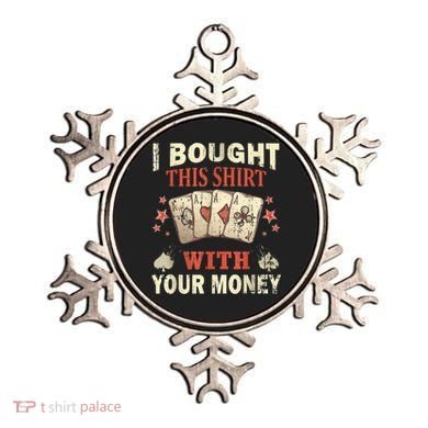 Funny Gambling I Poker Card Player Gaming Icon Tee Ornament