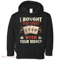 Funny Gambling I Poker Card Player Gaming Icon Tee Toddler Hoodie thumb 0