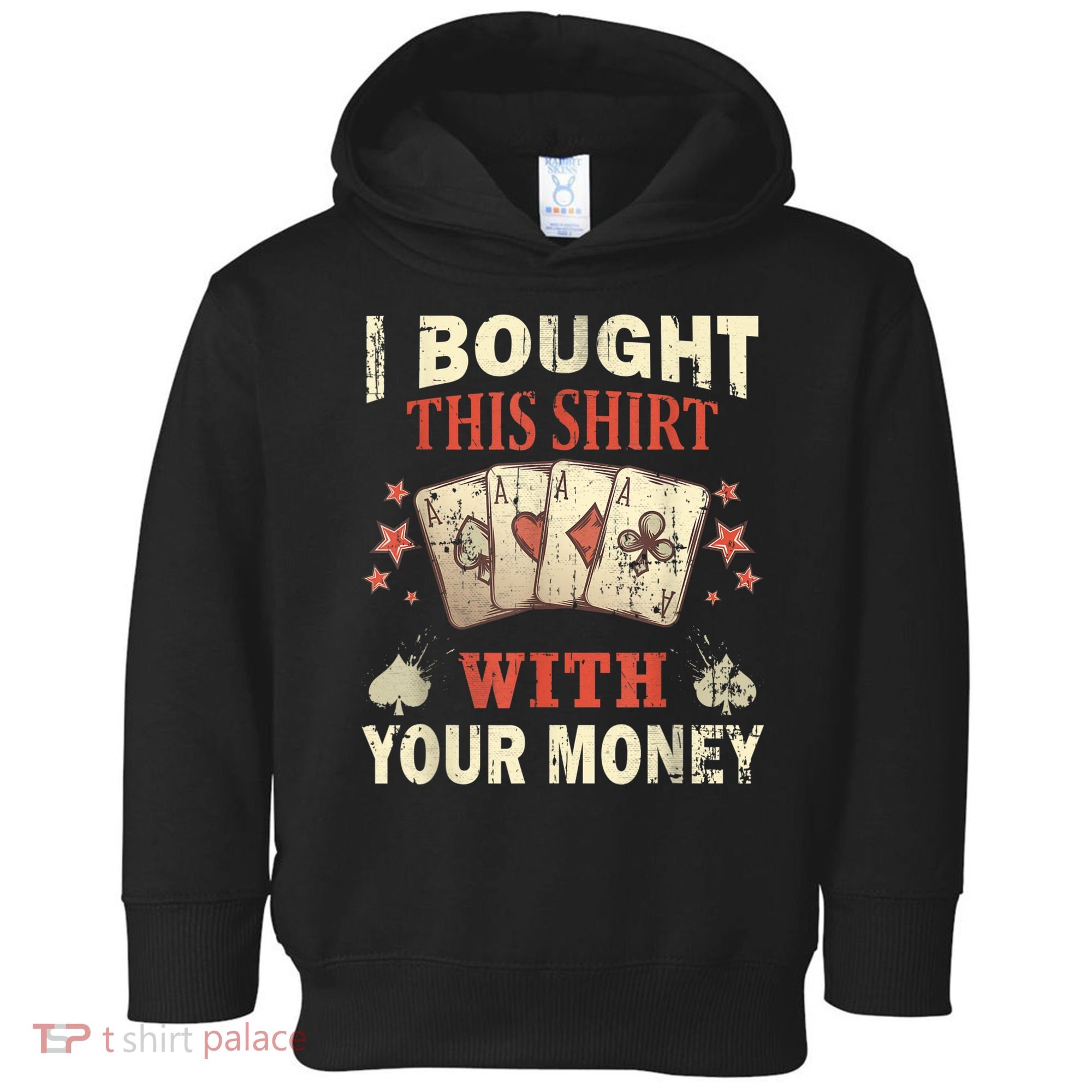 Funny Gambling I Poker Card Player Gaming Icon Tee Toddler Hoodie