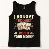 Funny Gambling I Poker Card Player Gaming Icon Tee Tank Top thumb 2