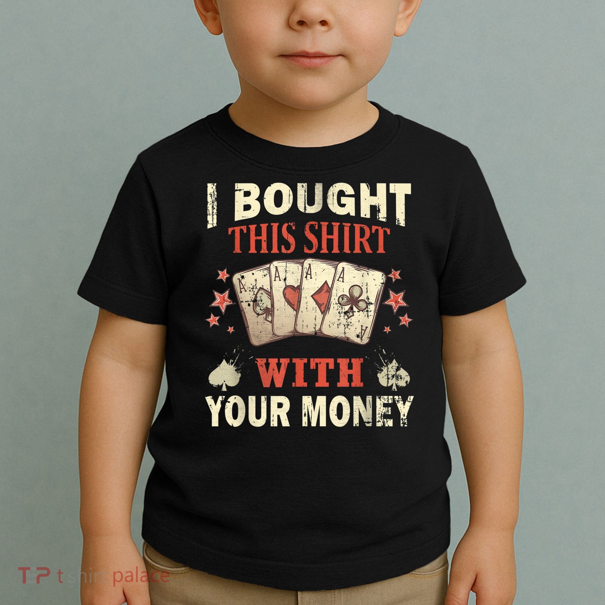 Funny Gambling I Poker Card Player Gaming Icon Tee Toddler T-Shirt
