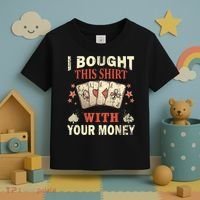 Funny Gambling I Poker Card Player Gaming Icon Tee Toddler T-Shirt thumb 3