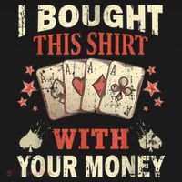 Funny Gambling I Poker Card Player Gaming Icon Tee Women's Long Sleeve Shirt thumb 2