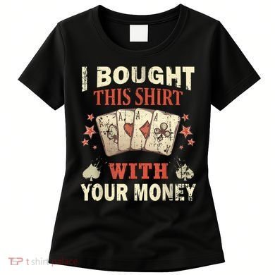 Funny Gambling I Poker Card Player Gaming Icon Tee Women's T-Shirt