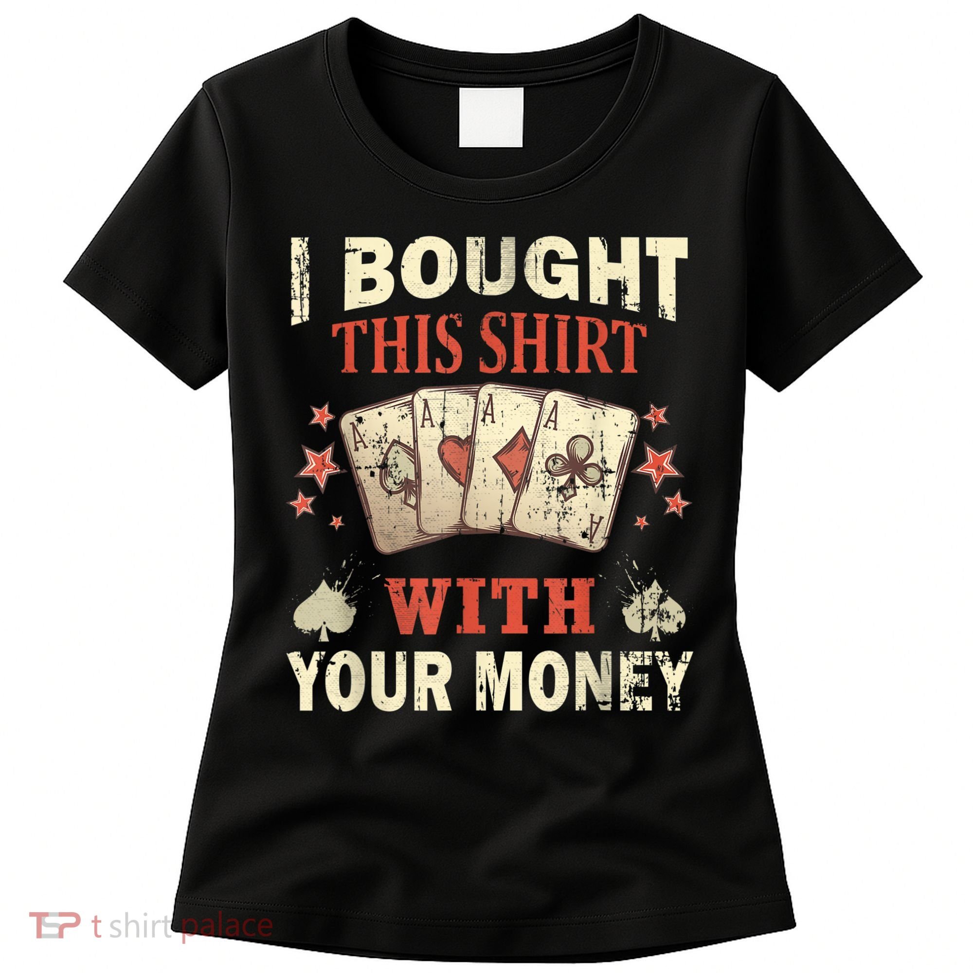 Funny Gambling I Poker Card Player Gaming Icon Tee Women's T-Shirt
