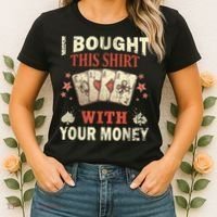 Funny Gambling I Poker Card Player Gaming Icon Tee Women's T-Shirt thumb 2