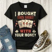 Funny Gambling I Poker Card Player Gaming Icon Tee Women's T-Shirt thumb 3