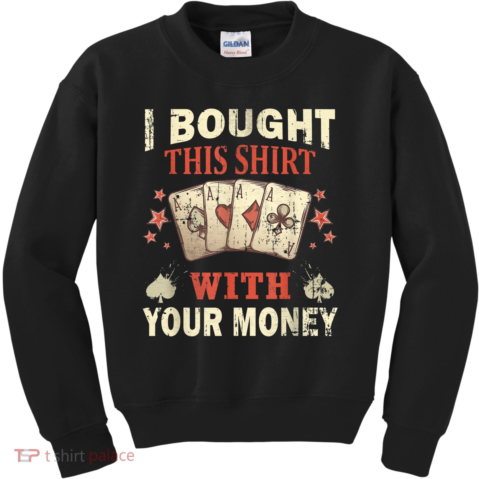 Funny Gambling I Poker Card Player Gaming Icon Tee Kids Sweatshirt