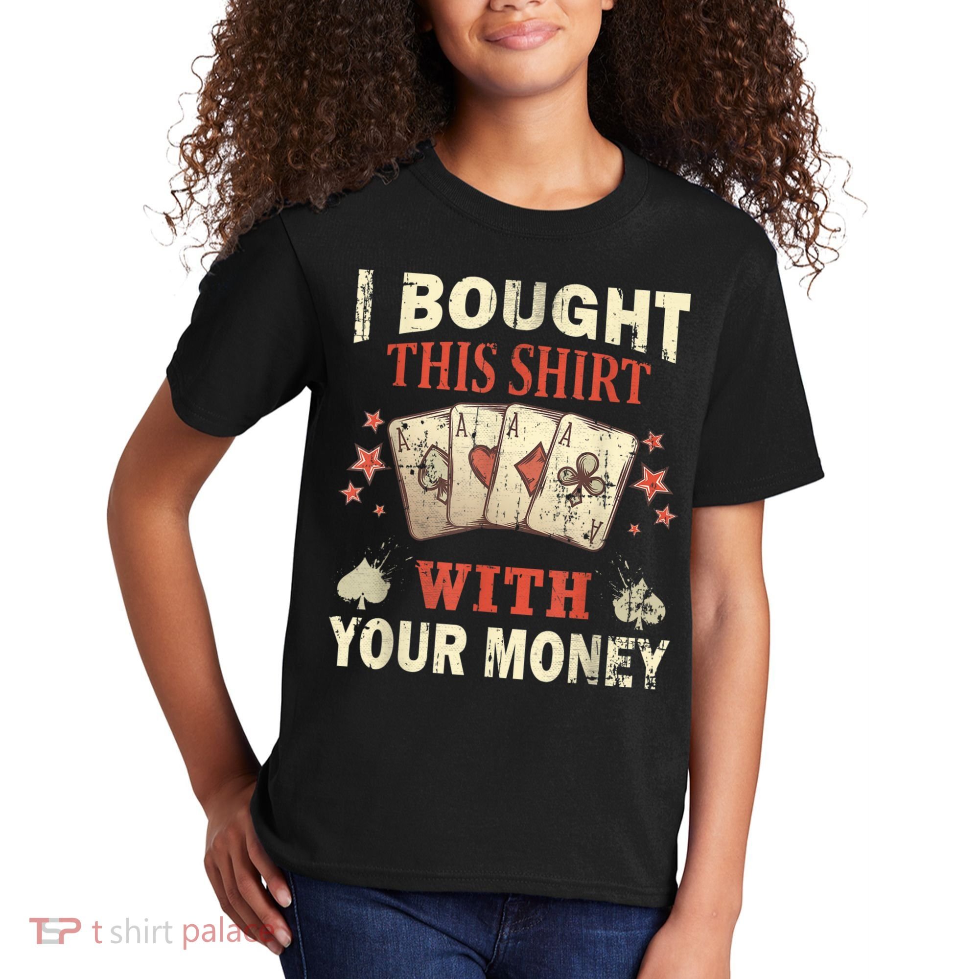 Funny Gambling I Poker Card Player Gaming Icon Tee Kids T-Shirt