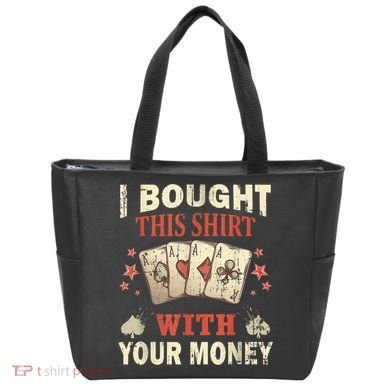 Funny Gambling I Poker Card Player Gaming Icon Tee Tote Bag