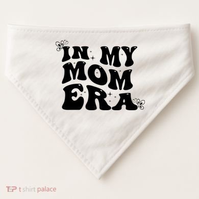 Funny Groovy In My Mom Era USA-Made Doggie Bandana