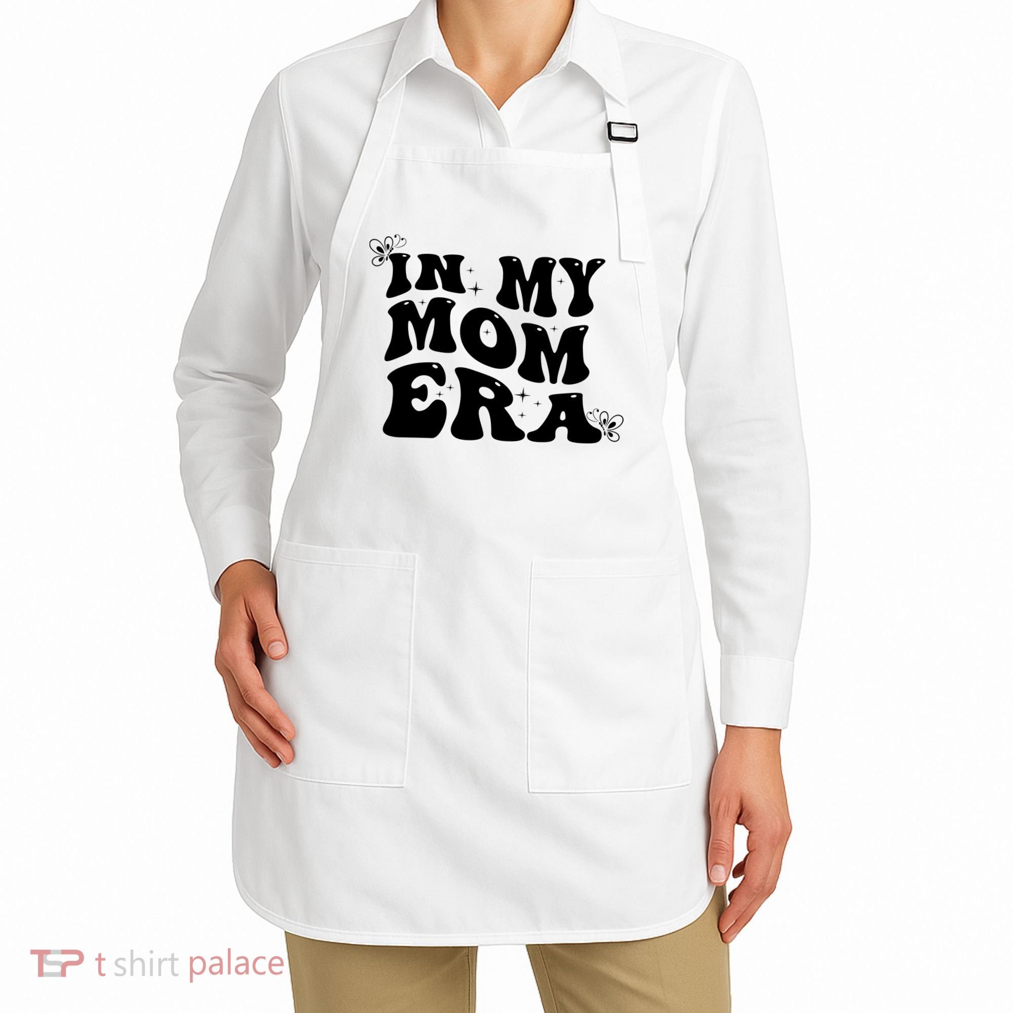 Funny Groovy In My Mom Era Apron
