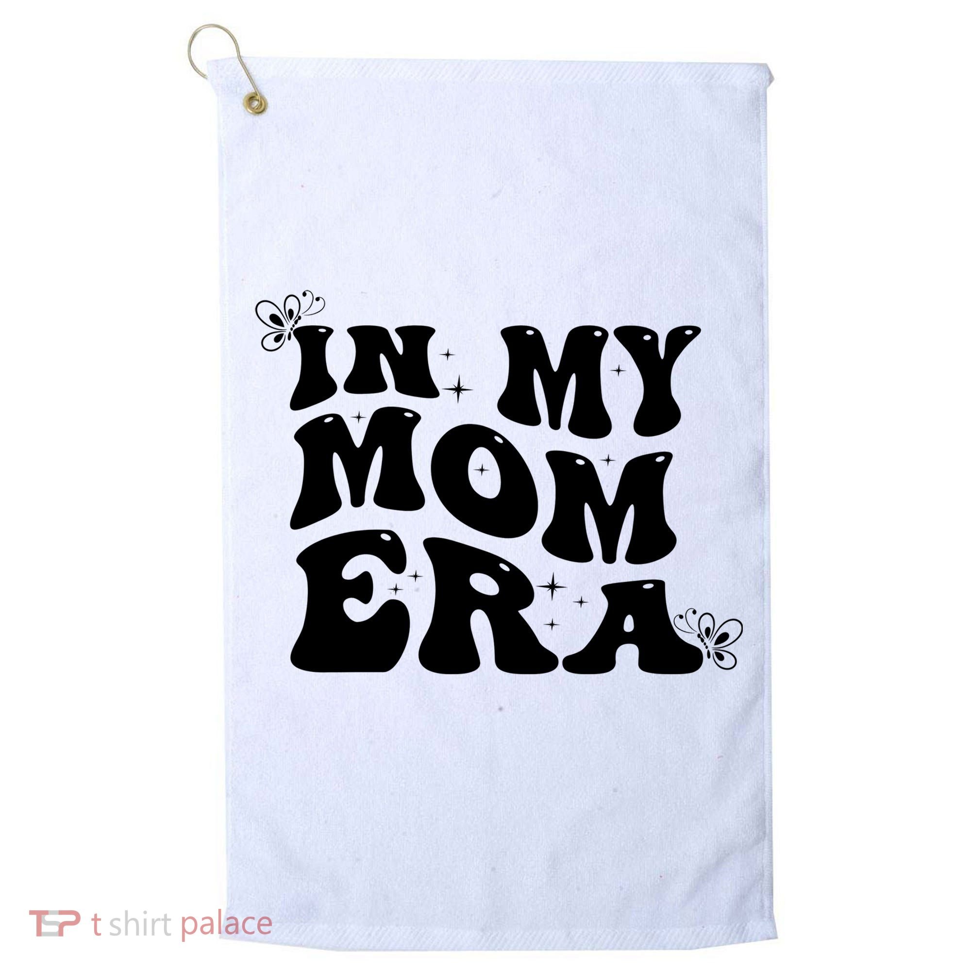 Funny Groovy In My Mom Era Golf Towel