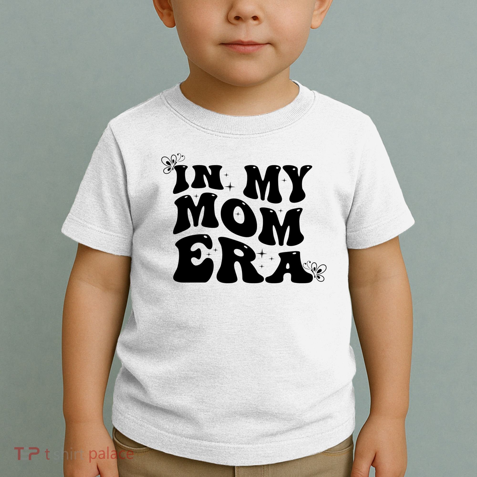 Funny Groovy In My Mom Era Toddler T-Shirt