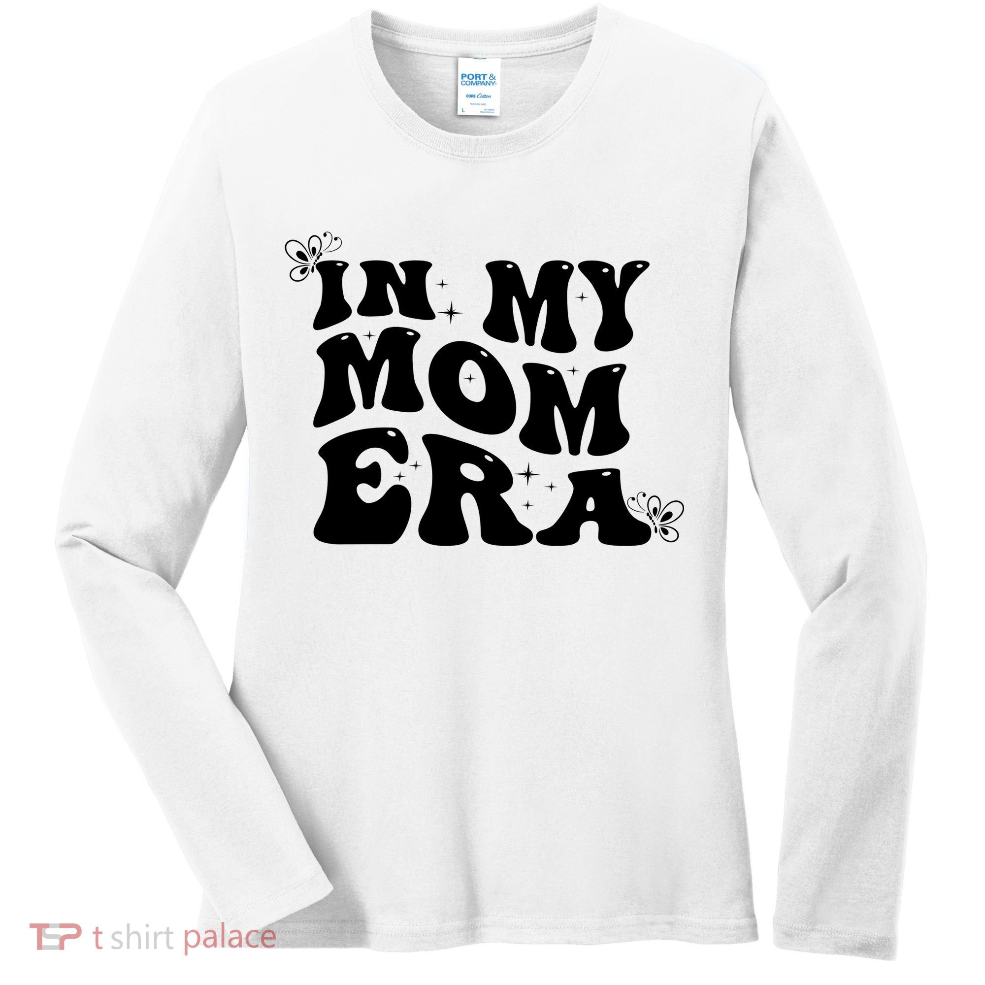 Funny Groovy In My Mom Era Women's Long Sleeve Shirt