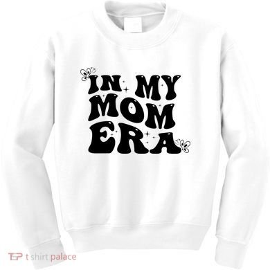 Funny Groovy In My Mom Era Kids Sweatshirt