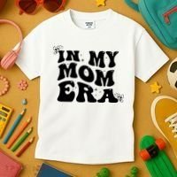 Funny Groovy In My Mom Era Kids T-Shirt thumb 3