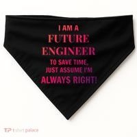 Funny Gift Idea Future Engineer Engineering Major Gift USA-Made Doggie Bandana thumb 0