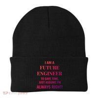 Funny Gift Idea Future Engineer Engineering Major Gift Beanie thumb 0