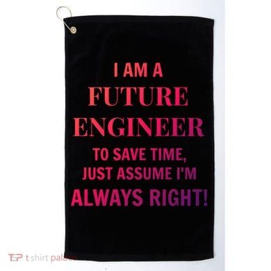 Funny Gift Idea Future Engineer Engineering Major Gift Golf Towel