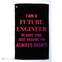 Funny Gift Idea Future Engineer Engineering Major Gift Golf Towel thumb 0