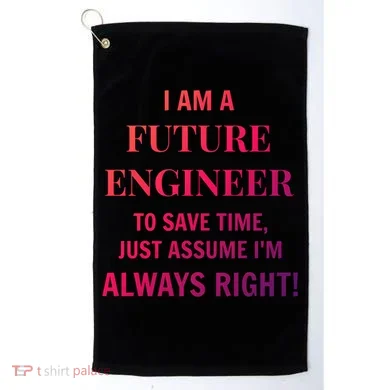 Funny Gift Idea Future Engineer Engineering Major Gift Golf Towel