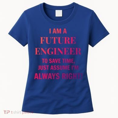 Funny Gift Idea Future Engineer Engineering Major Gift Women's T-Shirt