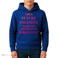 Funny Gift Idea Future Engineer Engineering Major Gift Kids Hoodie thumb 4