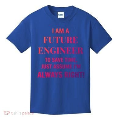 Funny Gift Idea Future Engineer Engineering Major Gift Kids T-Shirt
