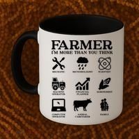 Farmer Gift Idea Farming Agriculture Patriotic Farmer Coffee Mug thumb 2
